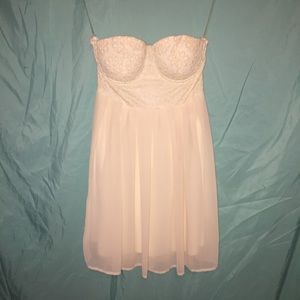 Off white semi-formal dress